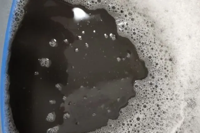 東京都国分寺市のDメンタルクリニックでのカーペットシャンプークリーニングの汚れ